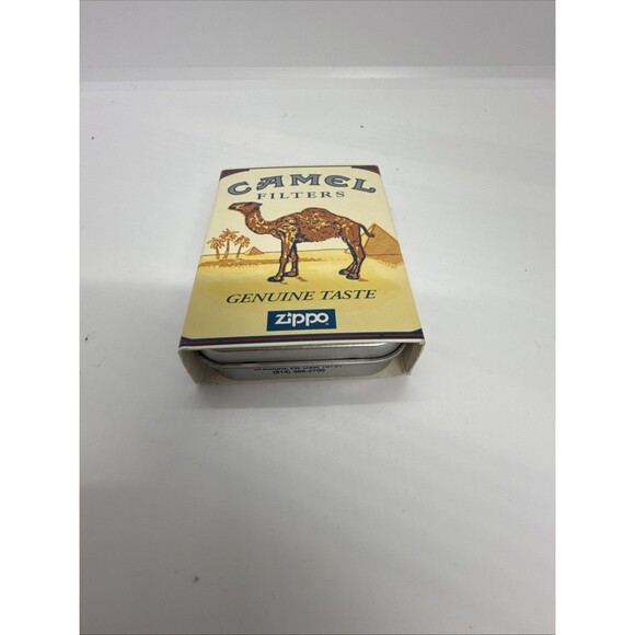 VTG Unfired 1998 Zippo Joe Camel Motorcycle Moon Polish Chrome Biker Smoke RJRCT - Picture 4 of 4